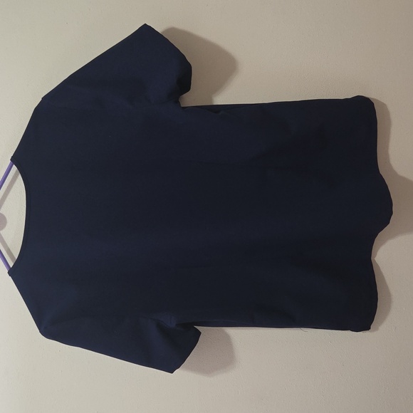 FIGS Scrub Top Womens Extra Large Blue Casma Three Pocket Nurse Uniform V-Neck - Picture 2 of 10